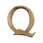 M Marcus Heritage Brass Letter Q - Pin Fix 51mm